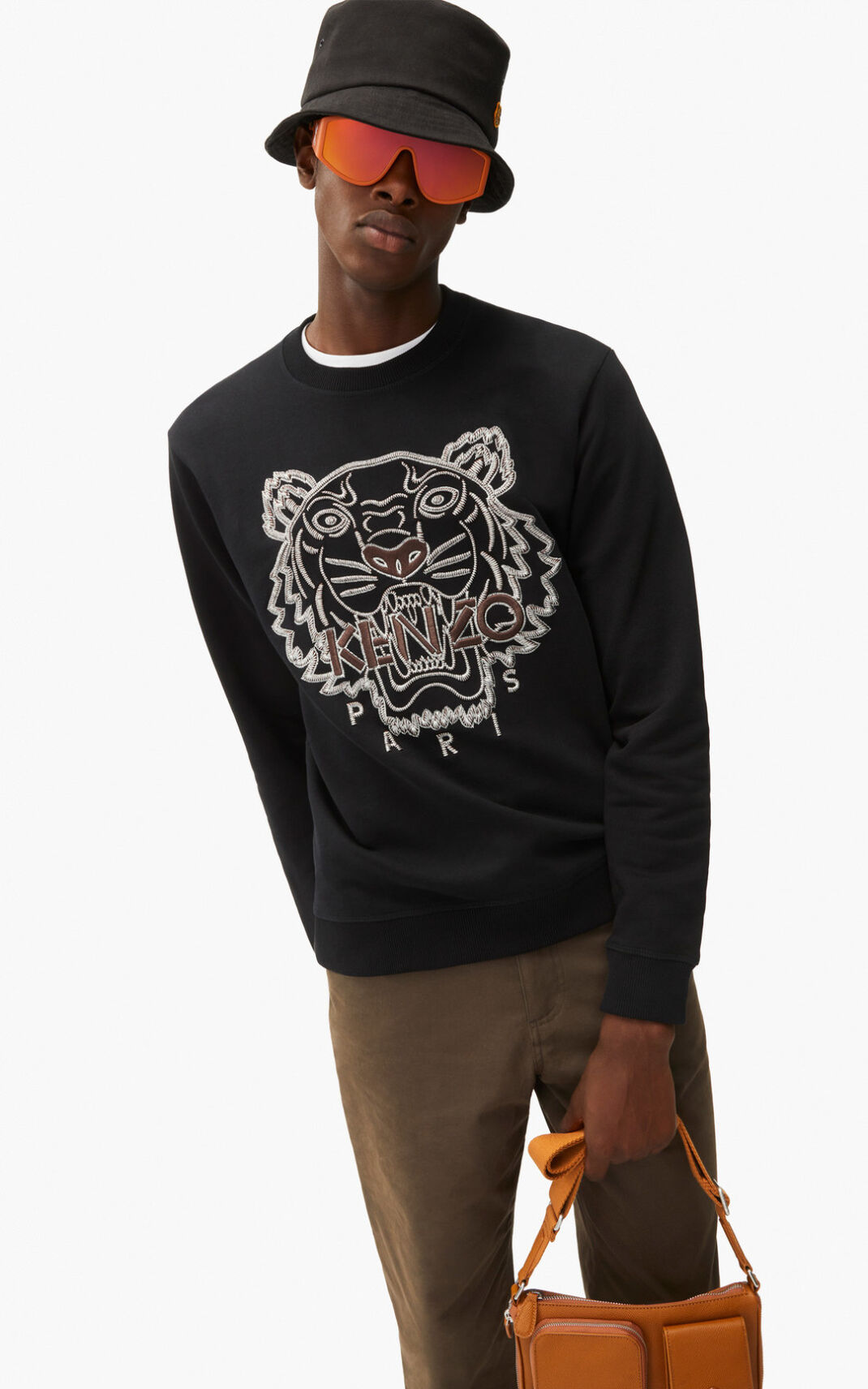 Sweat Kenzo Tiger Homme Noir | KCGD-20467